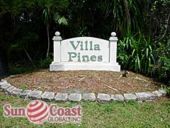 Villa Pines Community Sign